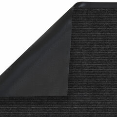 Коврик придверный 60&times;90 см, ЧЕРНЫЙ, влаго-грязезащитный, 450 г/<wbr/>м<sup>2</sup>, ребристый, PRIMILA (ПРИМИЛА) EXTRA, 701029