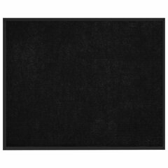Коврик придверный 120&times;150 см, ЧЕРНЫЙ, влаго-грязезащитный, 430 г/<wbr/>м<sup>2</sup>, ребристый, ЛЮБАША СТАНДАРТ, 701040
