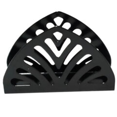 Салфетница 13&times;9&times;3,8 см, черная, металл, BOOMHOUSE (БУМХАУС) STYLE, 701123