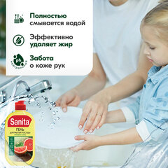 Гель для мытья посуды 450 г, SANITA &laquo;Грейпфрут и мята&raquo;