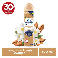 Освежитель воздуха аэрозольный 300 мл, GLADE &laquo;Индонезийский сандал&raquo;