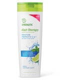 Шампунь-бальзам 400 мл SYNERGETIC HAIR THERAPY "Против перхоти 2 в 1", мята и лайм