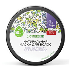 Маска для волос 300 мл, SYNERGETIC &laquo;Тонизирующая для роста волос&raquo;, натуральная