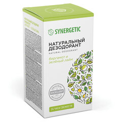 Дезодорант 50 мл, SYNERGETIC &laquo;Бергамот, зеленый лайм&raquo;, роликовый, натуральный