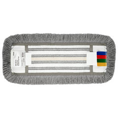 Насадка МОП плоская 40 см, VILEDA PROFESSIONAL &laquo;ТриоПлюс Комби&raquo;, уши (ТИП УВ) микрофибра / хлопок, серый, 167295