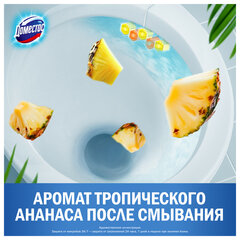 Блок туалетный подвесной твердый 2&times;50 г + 3&times;50 г, ДОМЕСТОС &laquo;Свежесть цитруса и цветочный букет&raquo;