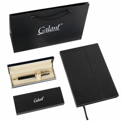 Ручка шариковая GALANT &laquo;Black&raquo;, корпус черный, ежедневник недатированный А5 черный, пакет, 880904